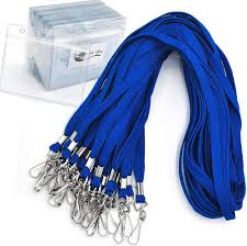  tags and badge holders (blue) 